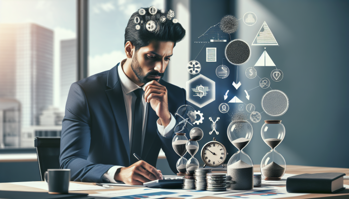 Unlocking Tax Benefits of Debt Consolidation: A Detailed Guide | DCL A UK business owner reviewing financial documents in a modern office, considering tax relief for debt consolidation.