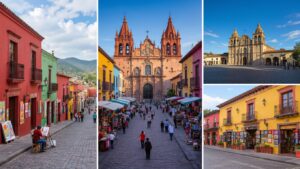 A visual comparison of San Miguel de Allende, Guanajuato, Oaxaca, and Mérida