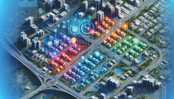 A colourful map of Standerton showing mid-level property prices influenced by location and transport proximity.